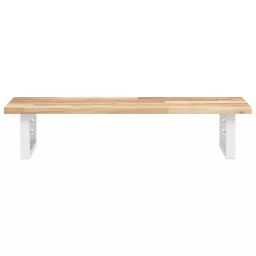  acél és tömör akácfa falra szerelhető mosdópolc