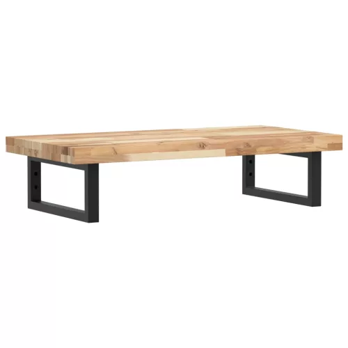  acél és tömör akácfa falra szerelhető mosdópolc