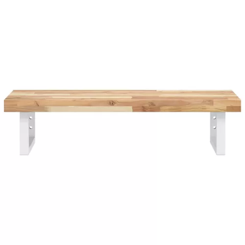  acél és tömör akácfa falra szerelhető mosdópolc