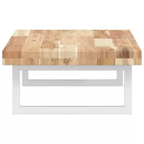  acél és tömör akácfa falra szerelhető mosdópolc