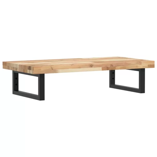  acél és tömör akácfa falra szerelhető mosdópolc