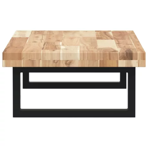  acél és tömör akácfa falra szerelhető mosdópolc