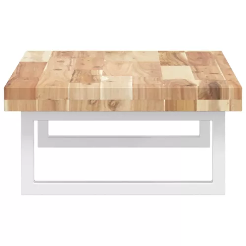  acél és tömör akácfa falra szerelhető mosdópolc