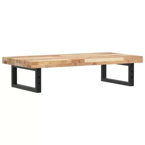  acél és tömör akácfa falra szerelhető mosdópolc