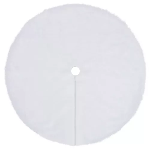  fehér műszőrme karácsonyfatalp-takaró 90 cm 