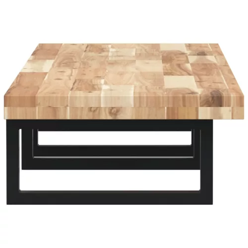  acél és tömör akácfa falra szerelhető mosdópolc