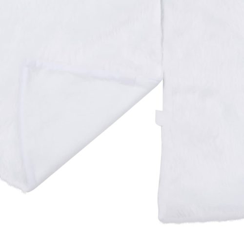  fehér műszőrme karácsonyfatalp-takaró 122 cm