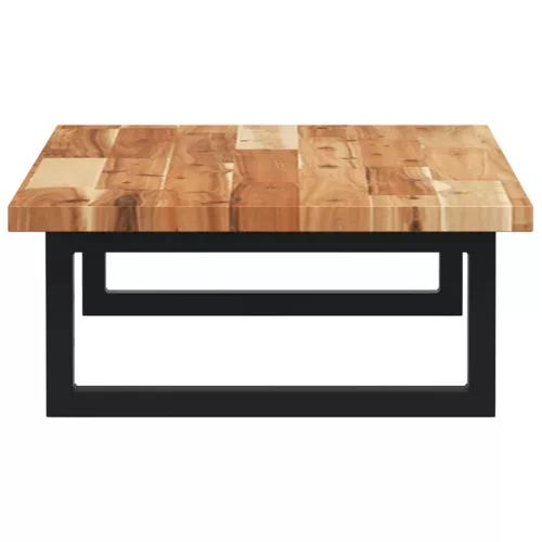  acél és tömör akácfa falra szerelhető mosdópolc