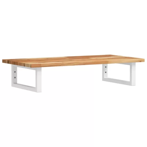  acél és tömör akácfa falra szerelhető mosdópolc