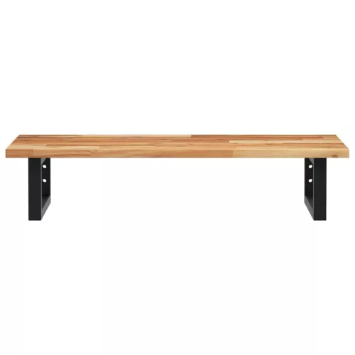  acél és tömör akácfa falra szerelhető mosdópolc