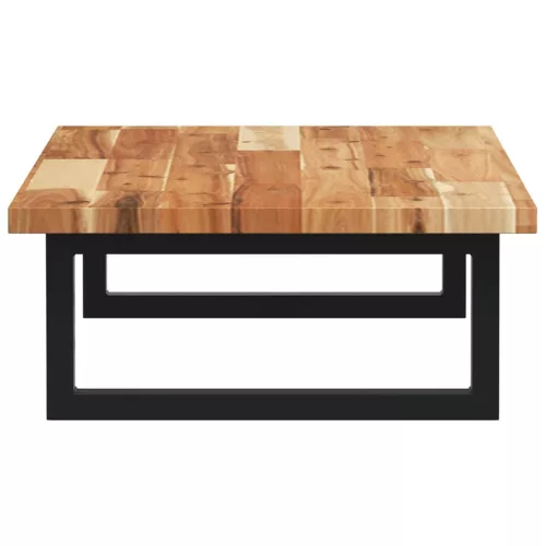  acél és tömör akácfa falra szerelhető mosdópolc