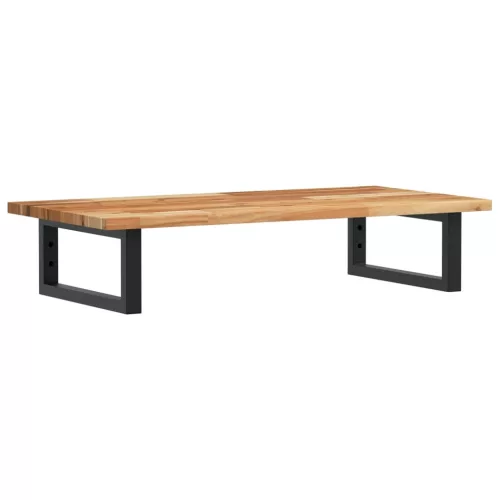  acél és tömör akácfa falra szerelhető mosdópolc