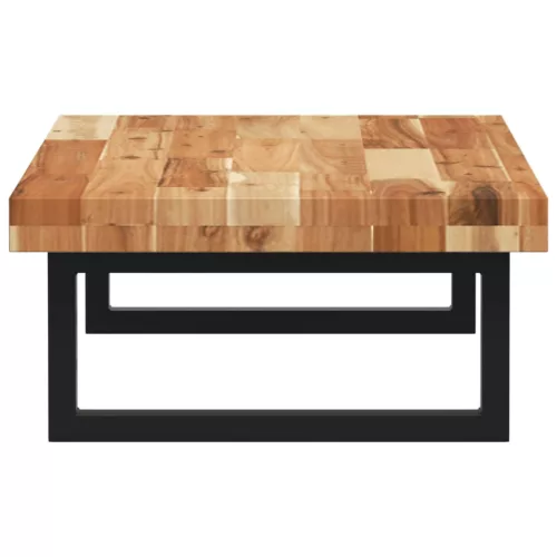  acél és tömör akácfa falra szerelhető mosdópolc