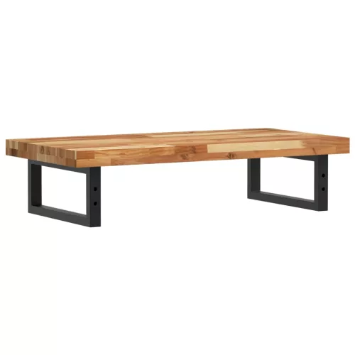  acél és tömör akácfa falra szerelhető mosdópolc