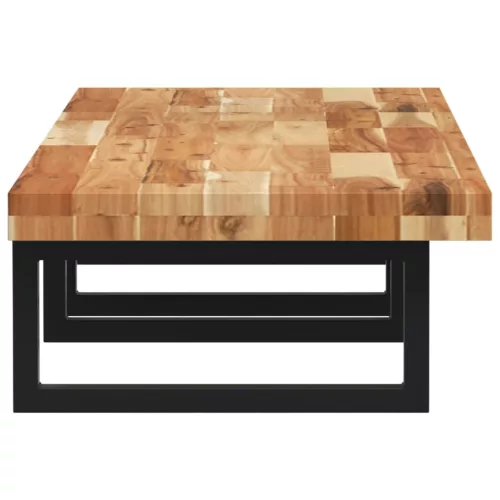  acél és tömör akácfa falra szerelhető mosdópolc