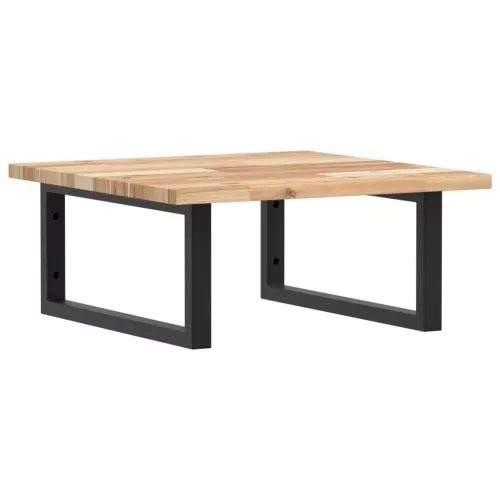  acél és tömör akácfa falra szerelhető mosdópolc