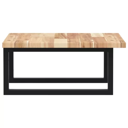  acél és tömör akácfa falra szerelhető mosdópolc