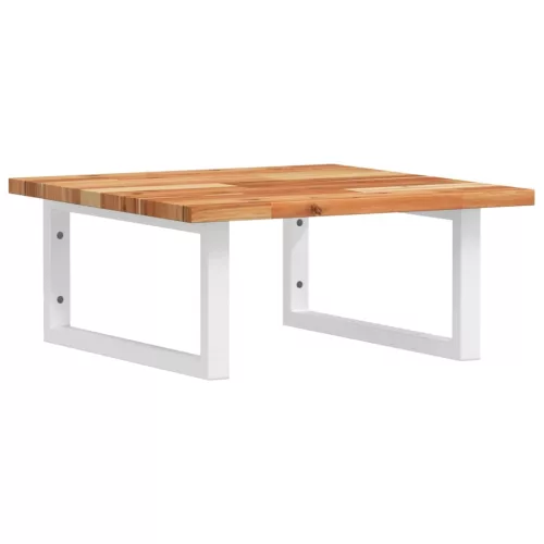  acél és tömör akácfa falra szerelhető mosdópolc