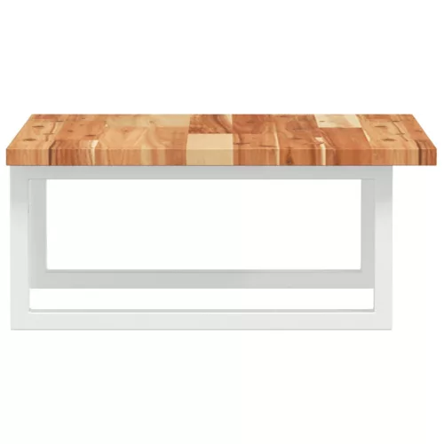  acél és tömör akácfa falra szerelhető mosdópolc