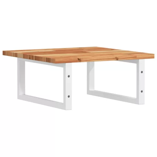  acél és tömör akácfa falra szerelhető mosdópolc