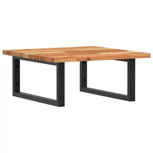  acél és tömör akácfa falra szerelhető mosdópolc