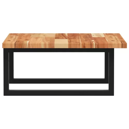  acél és tömör akácfa falra szerelhető mosdópolc