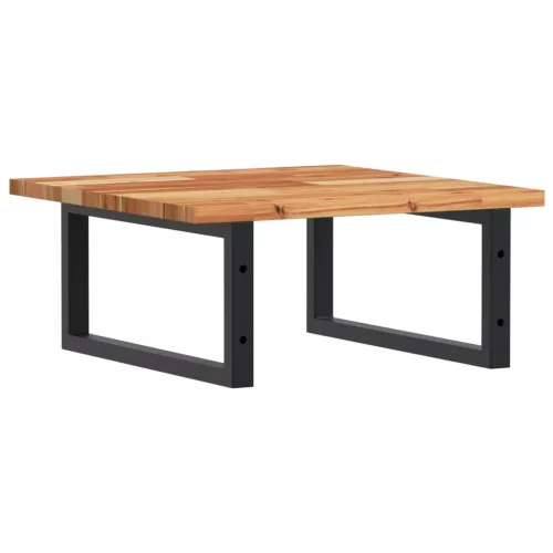  acél és tömör akácfa falra szerelhető mosdópolc