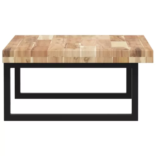  acél és tömör akácfa falra szerelhető mosdópolc