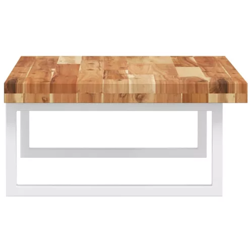  acél és tömör akácfa falra szerelhető mosdópolc