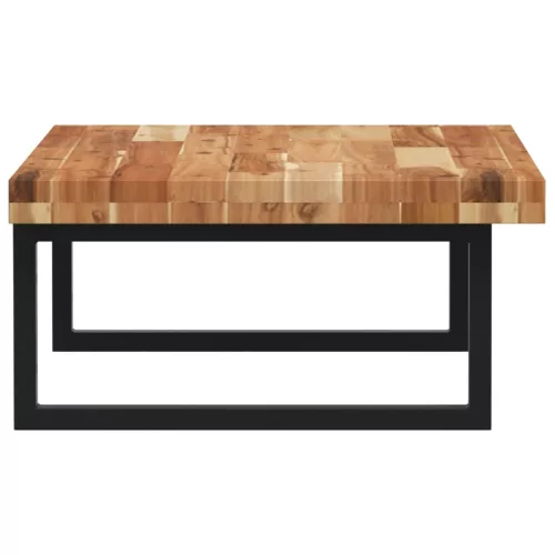  acél és tömör akácfa falra szerelhető mosdópolc