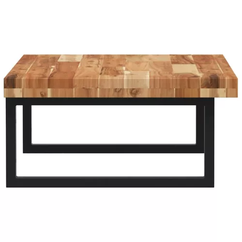  acél és tömör akácfa falra szerelhető mosdópolc