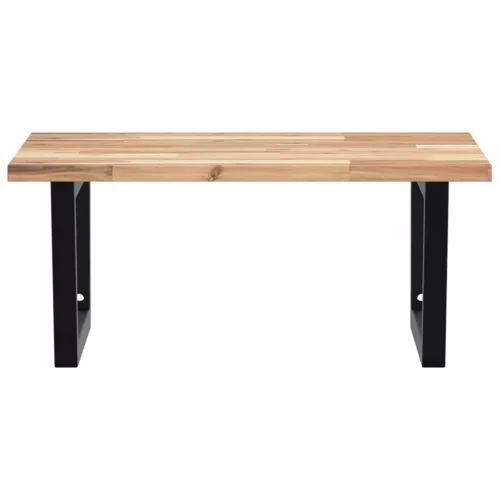  acél és tömör akácfa falra szerelhető mosdópolc