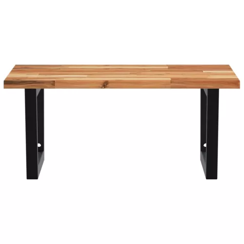  acél és tömör akácfa falra szerelhető mosdópolc