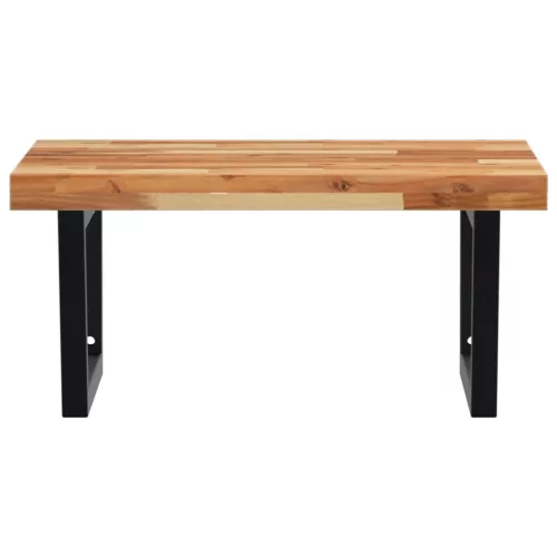  acél és tömör akácfa falra szerelhető mosdópolc