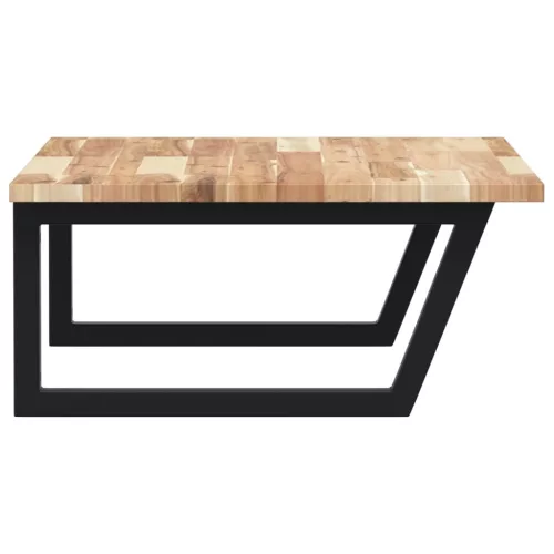  acél és tömör akácfa falra szerelhető mosdópolc