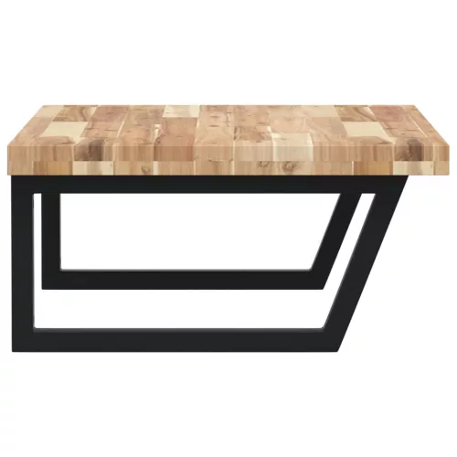  acél és tömör akácfa falra szerelhető mosdópolc