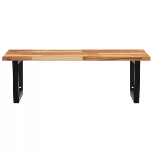  acél és tömör akácfa falra szerelhető mosdópolc