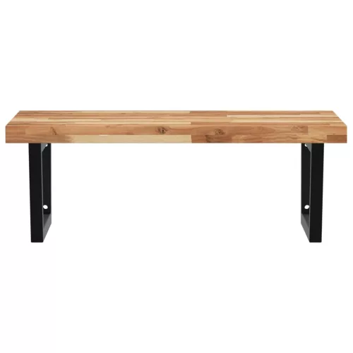  acél és tömör akácfa falra szerelhető mosdópolc