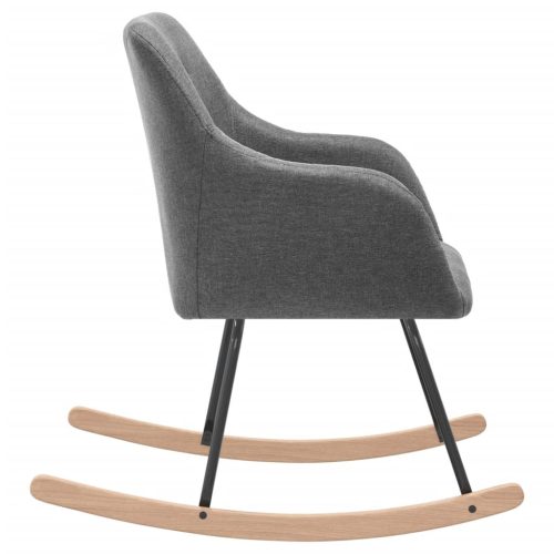  világosszürke szövet hintaszék