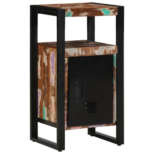  Fürdőszoba bútor szett 2 pcs Barna tömör újrahasznosított fa