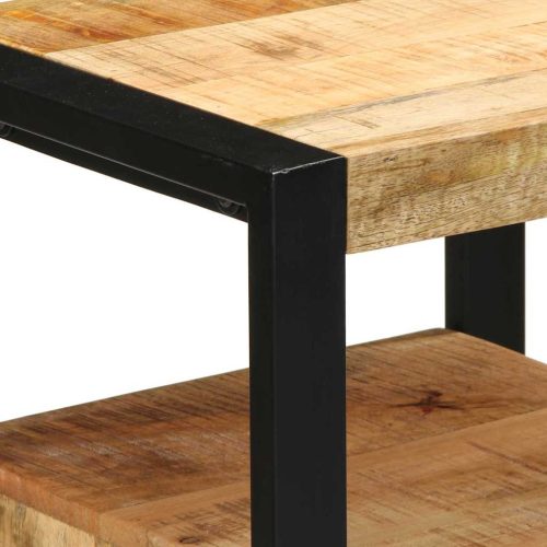  Fürdőszoba bútor szett 2 pcs Masszív, durva mangófából készült