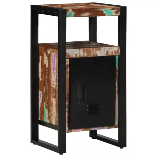  Fürdőszoba bútor szett 2 pcs Barna tömör újrahasznosított fa