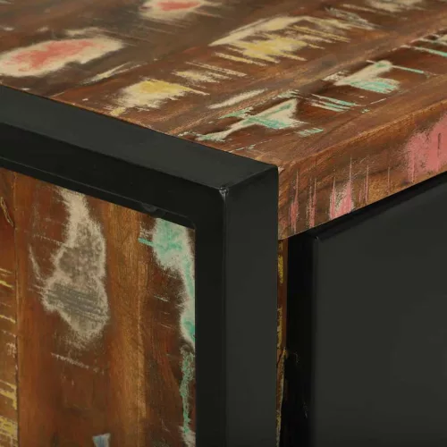  Fürdőszoba bútor szett 2 pcs Szilárd újrahasznosított fa