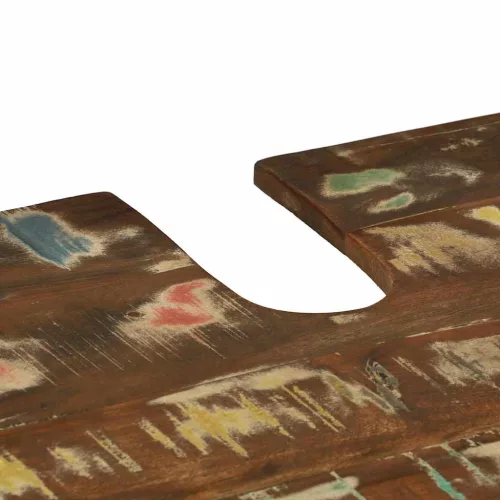  Fürdőszoba bútor szett 2 pcs Szilárd újrahasznosított fa