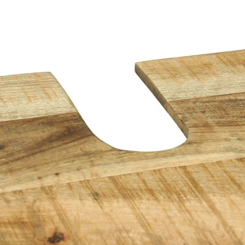  Fürdőszoba bútor szett polcokkal tárolóval ajtóval 2 pcs Barna Tömör Mangófát