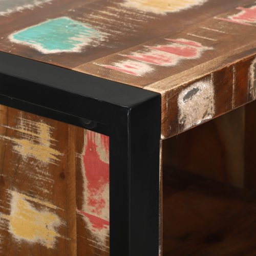  Fürdőszoba bútor szett 3 pcs Szilárd újrahasznosított fa