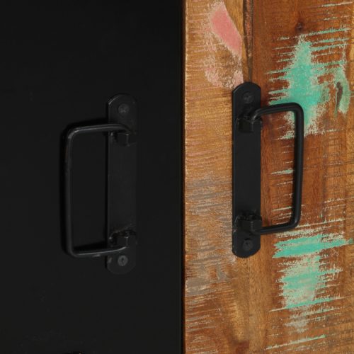  Fürdőszoba bútor szett 4 pcs Szilárd újrahasznosított fa