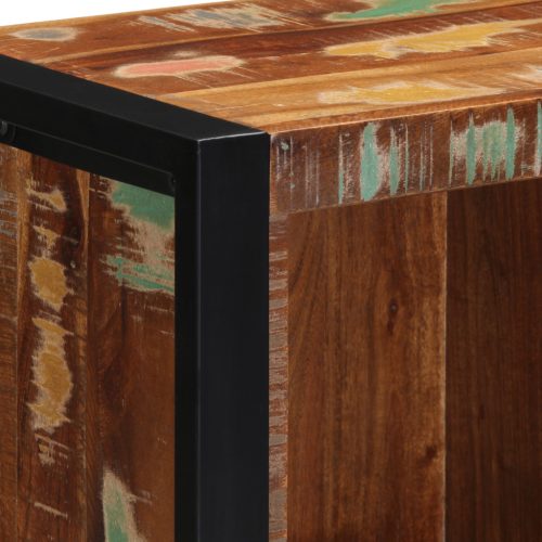  Fürdőszoba bútor szett 4 pcs Szilárd újrahasznosított fa