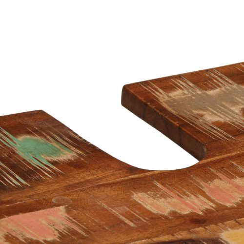  Fürdőszoba bútor szett 4 pcs Szilárd újrahasznosított fa