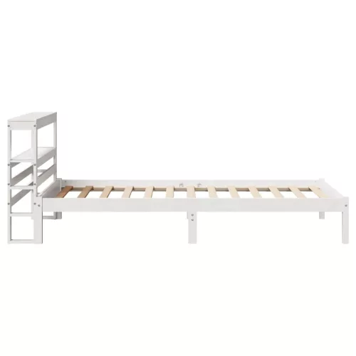  fehér tömör fenyőfa ágy matrac nélkül 75 x 190 cm